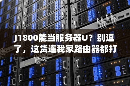 J1800能当服务器U？别逗了，这货连我家路由器都打不过！