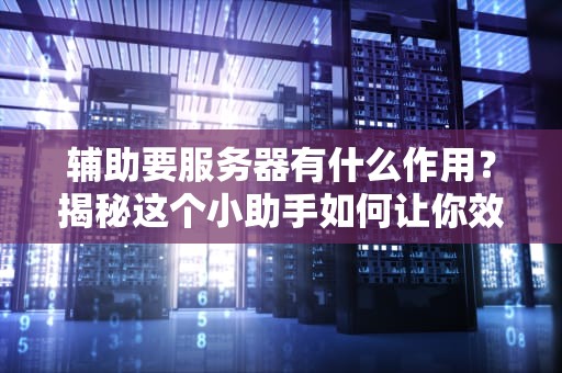 辅助要服务器有什么作用？揭秘这个小助手如何让你效率翻倍！