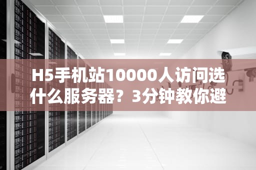 H5手机站10000人访问选什么服务器？3分钟教你避开大坑！