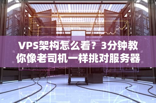 VPS架构怎么看？3分钟教你像老司机一样挑对服务器！