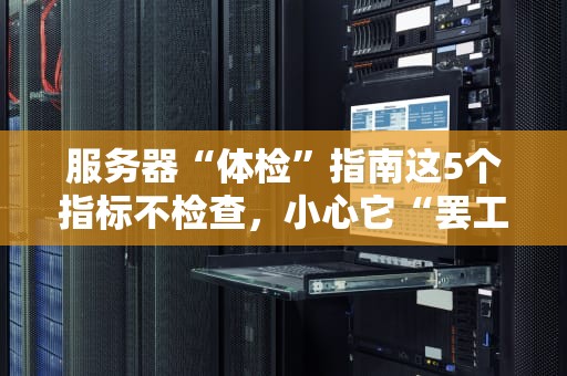 服务器“体检”指南这5个指标不检查，小心它“罢工”给你看！