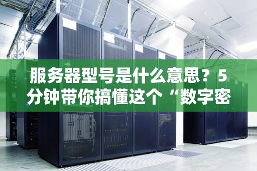 服务器型号是什么意思？5分钟带你搞懂这个“数字密码”背后的玄机！
