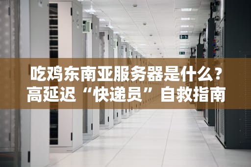 吃鸡东南亚服务器是什么？高延迟“快递员”自救指南！