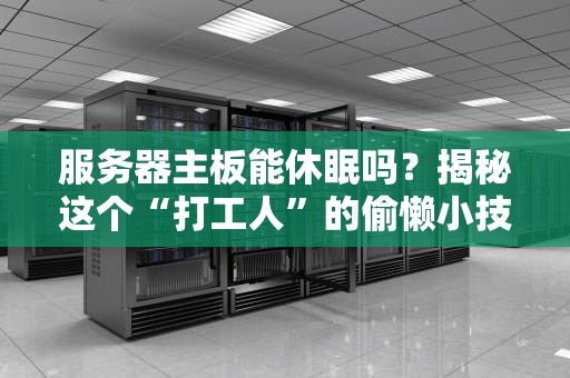 服务器主板能休眠吗？揭秘这个“打工人”的偷懒小技巧！