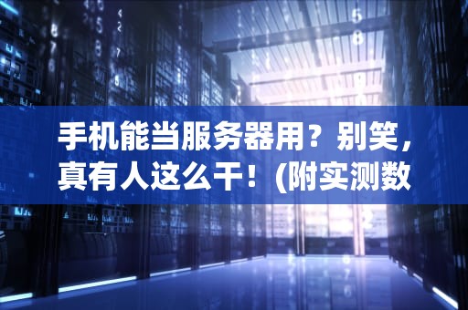 手机能当服务器用？别笑，真有人这么干！(附实测数据+专业分析)