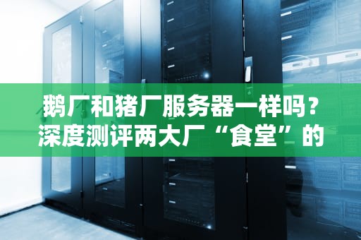 鹅厂和猪厂服务器一样吗？深度测评两大厂“食堂”的硬件差异！