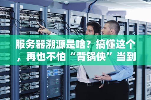 服务器溯源是啥？搞懂这个，再也不怕“背锅侠”当到怀疑人生！