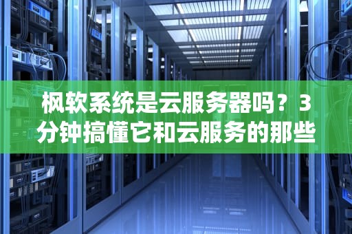 枫软系统是云服务器吗？3分钟搞懂它和云服务的那些事儿！