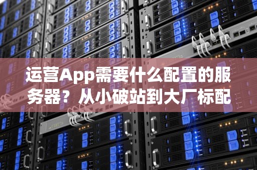 运营App需要什么配置的服务器？从小破站到大厂标配全解析