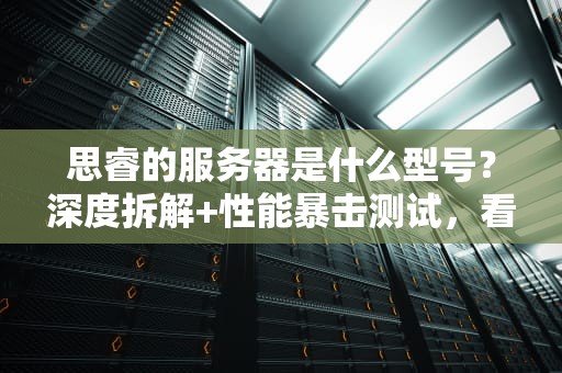 思睿的服务器是什么型号？深度拆解+性能暴击测试，看完直呼内行！