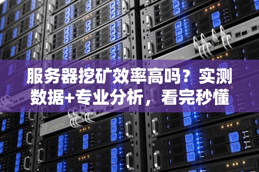 服务器挖矿效率高吗？实测数据+专业分析，看完秒懂！