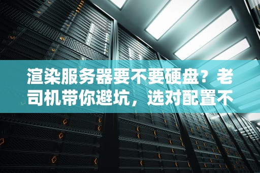 渲染服务器要不要硬盘？老司机带你避坑，选对配置不翻车！