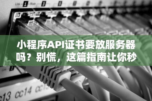 小程序API证书要放服务器吗？别慌，这篇指南让你秒懂！
