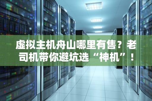 虚拟主机舟山哪里有售？老司机带你避坑选“神机”！