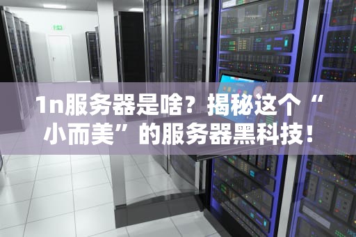 1n服务器是啥？揭秘这个“小而美”的服务器黑科技！