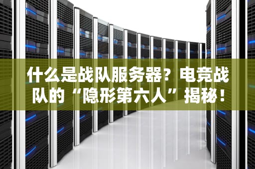 什么是战队服务器？电竞战队的“隐形第六人”揭秘！