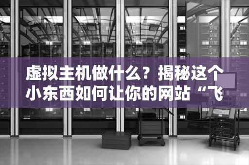 虚拟主机做什么？揭秘这个小东西如何让你的网站“飞”起来！
