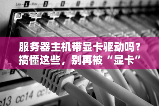 服务器主机带显卡驱动吗？搞懂这些，别再被“显卡”坑了！