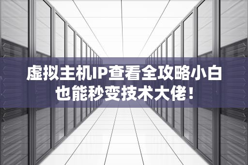 虚拟主机IP查看全攻略小白也能秒变技术大佬！