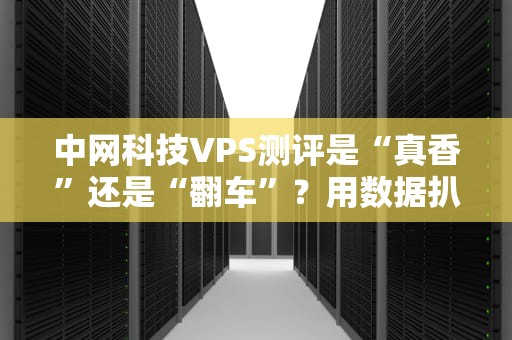 中网科技VPS测评是“真香”还是“翻车”？用数据扒开真相！