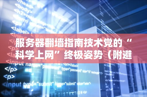 服务器翻墙指南技术党的“科学上网”终极姿势（附避坑手册）