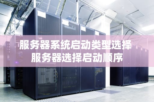服务器系统启动类型选择 服务器选择启动顺序