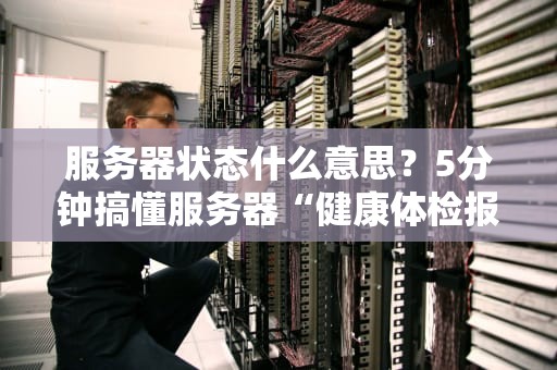 服务器状态什么意思？5分钟搞懂服务器“健康体检报告”！