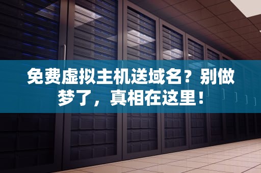 免费虚拟主机送域名？别做梦了，真相在这里！