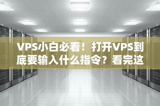 VPS小白必看！打开VPS到底要输入什么指令？看完这篇秒变老司机！