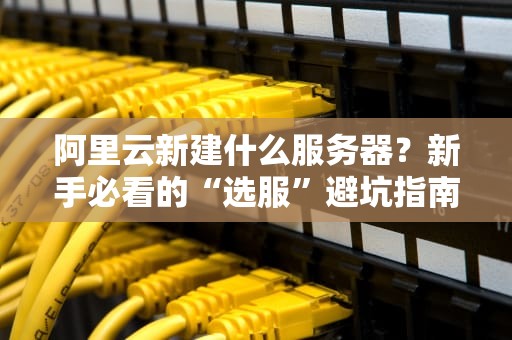 阿里云新建什么服务器？新手必看的“选服”避坑指南（附专业测评）