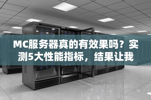 MC服务器真的有效果吗？实测5大性能指标，结果让我笑出猪叫！