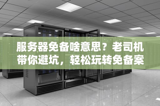服务器免备啥意思？老司机带你避坑，轻松玩转免备案主机！