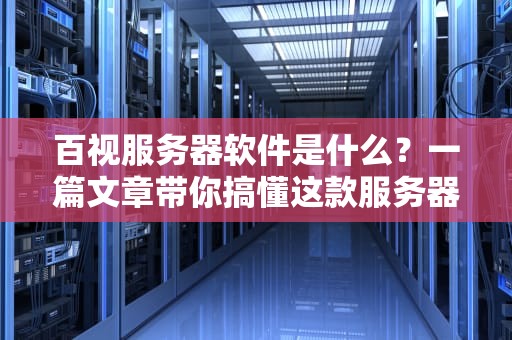百视服务器软件是什么？一篇文章带你搞懂这款服务器界的瑞士军刀！