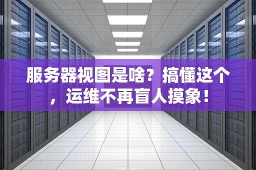 服务器视图是啥？搞懂这个，运维不再盲人摸象！