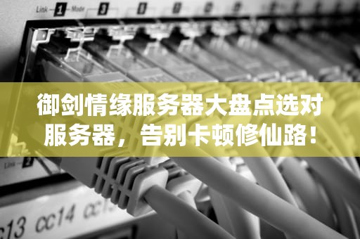 御剑情缘服务器大盘点选对服务器，告别卡顿修仙路！