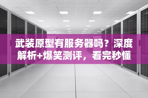 武装原型有服务器吗？深度解析+爆笑测评，看完秒懂！