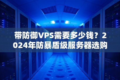 带防御VPS需要多少钱？2024年防暴盾级服务器选购指南（附避坑攻略）