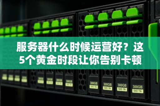 服务器什么时候运营好？这5个黄金时段让你告别卡顿！