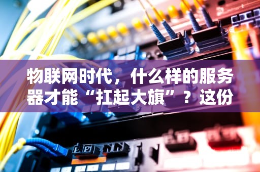 物联网时代，什么样的服务器才能“扛起大旗”？这份避坑指南笑中带泪！