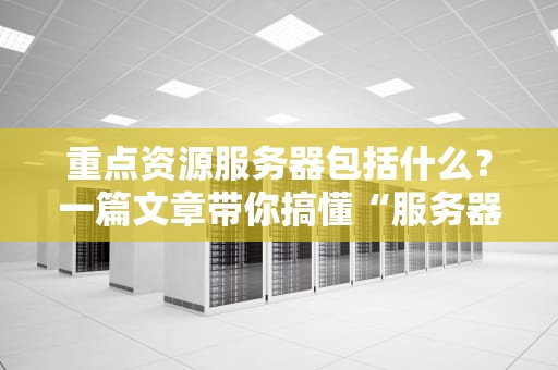 重点资源服务器包括什么？一篇文章带你搞懂“服务器界的扛把子”