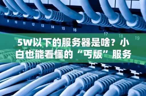 5W以下的服务器是啥？小白也能看懂的“丐版”服务器指南！