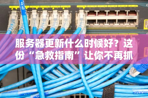 服务器更新什么时候好？这份“急救指南”让你不再抓狂！