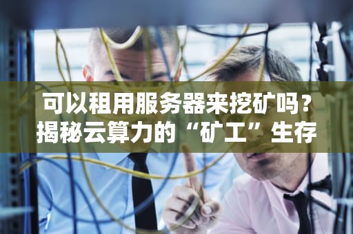 可以租用服务器来挖矿吗？揭秘云算力的“矿工”生存指南！