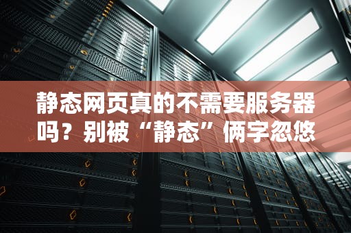 静态网页真的不需要服务器吗？别被“静态”俩字忽悠了！