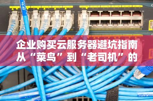 企业购买云服务器避坑指南从“菜鸟”到“老司机”的终极攻略