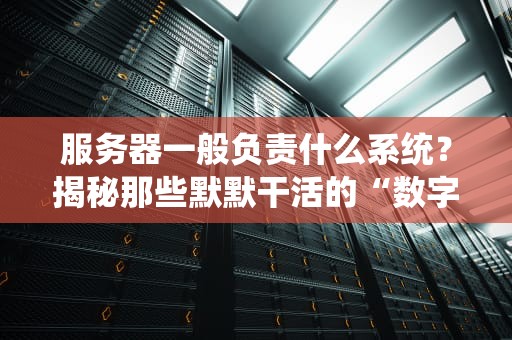 服务器一般负责什么系统？揭秘那些默默干活的“数字打工人”