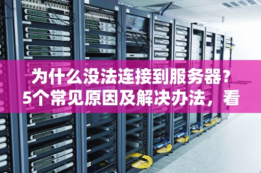 为什么没法连接到服务器？5个常见原因及解决办法，看完秒变IT大神！