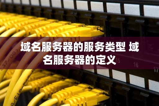 域名服务器的服务类型 域名服务器的定义