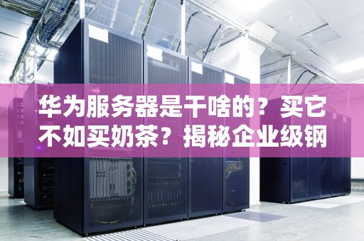 华为服务器是干啥的？买它不如买奶茶？揭秘企业级钢铁直男的硬核人生！