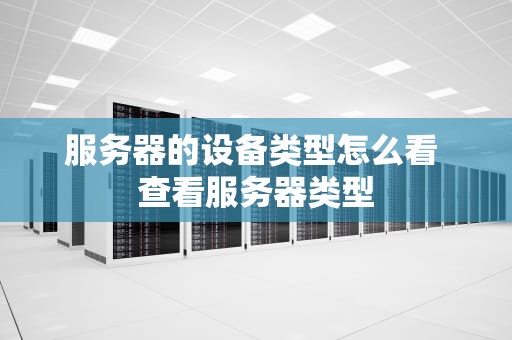 服务器的设备类型怎么看 查看服务器类型